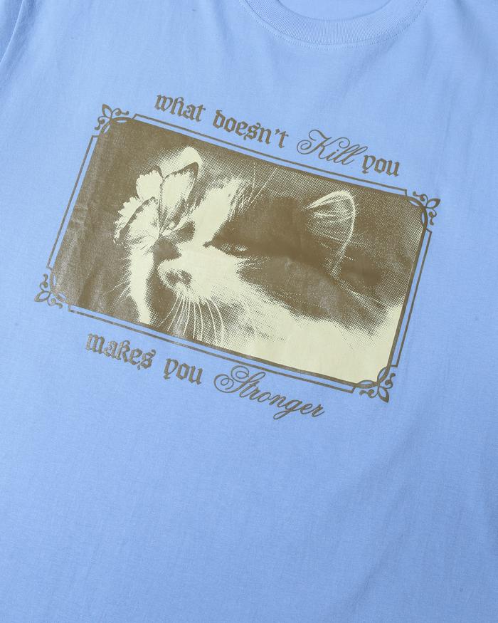 Tiny Studio - Kitten T-Shirt (Baby Blue) by Toko Misteri