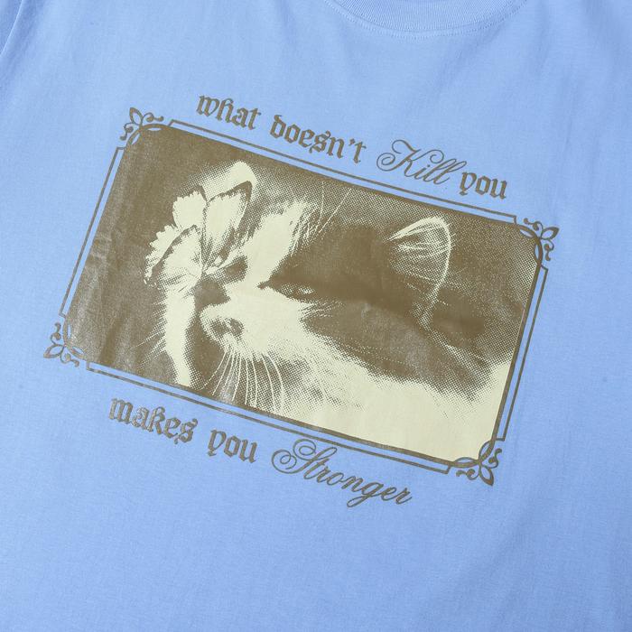 Tiny Studio - Kitten T-Shirt (Baby Blue) by Toko Misteri
