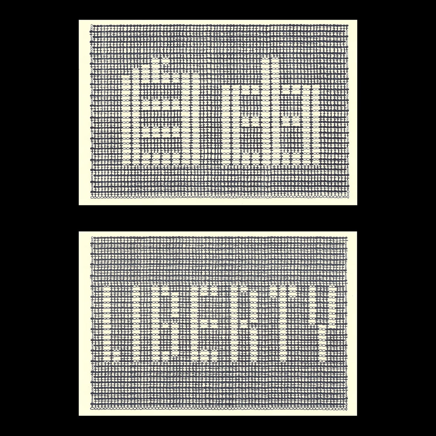 Everything matters - 自由 / Liberty crochet postcards