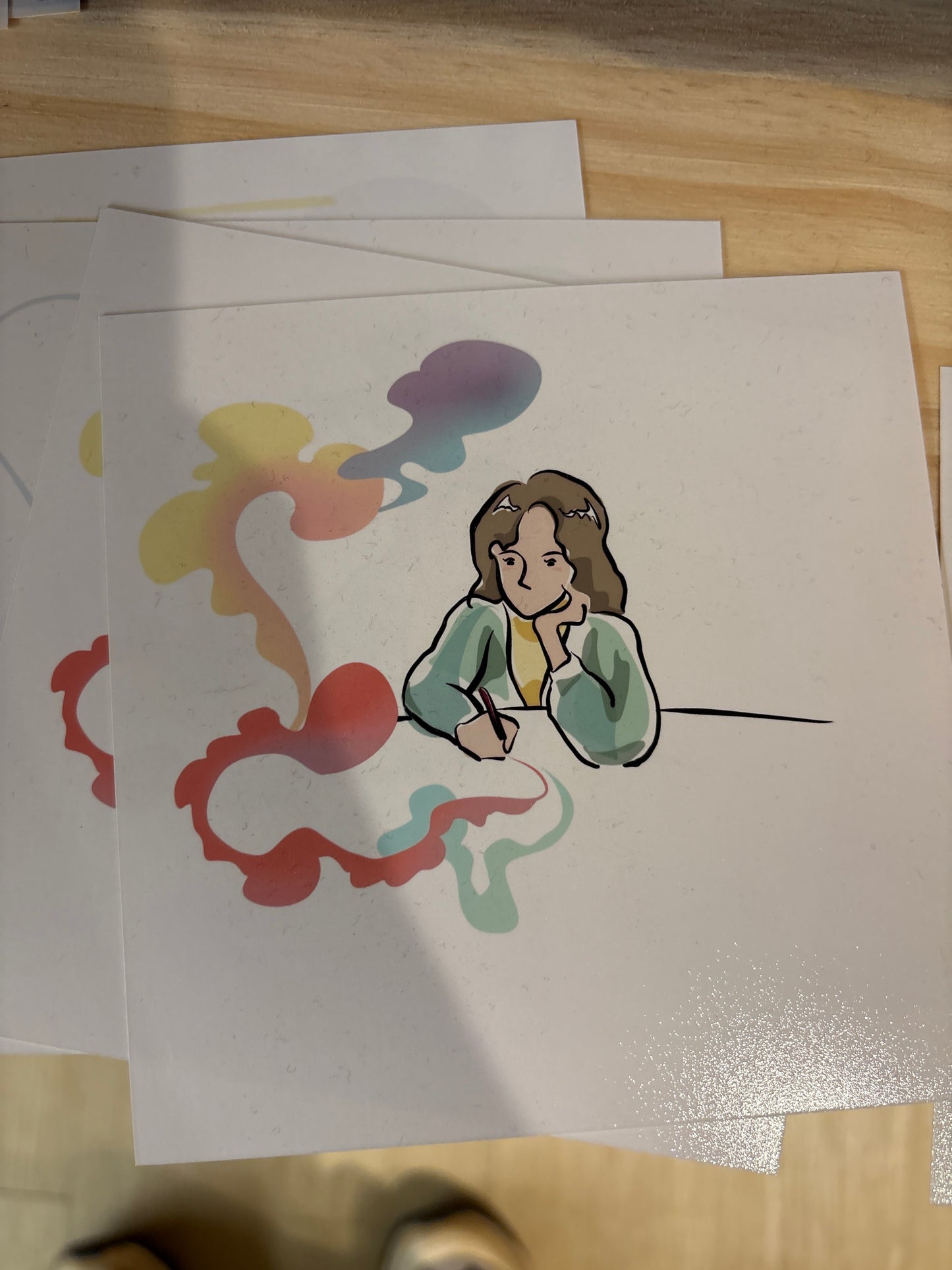 Crazy Apple Stella square print