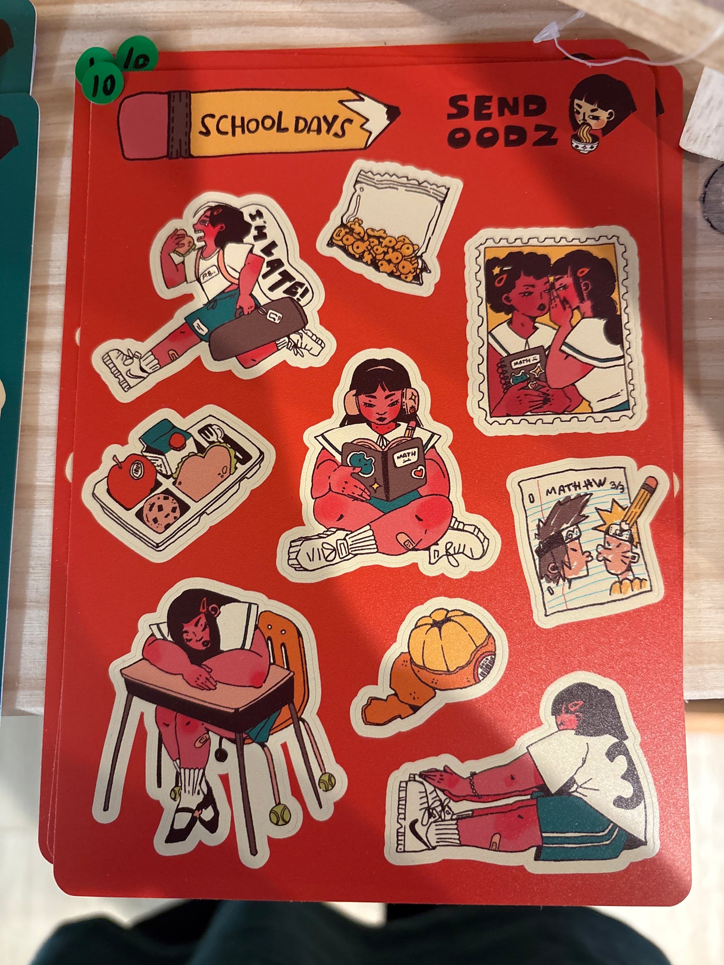 sendoodz - lys - sticker sheet