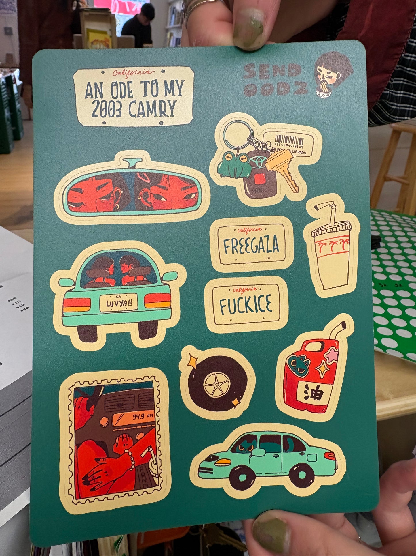 sendoodz - lys - sticker sheet