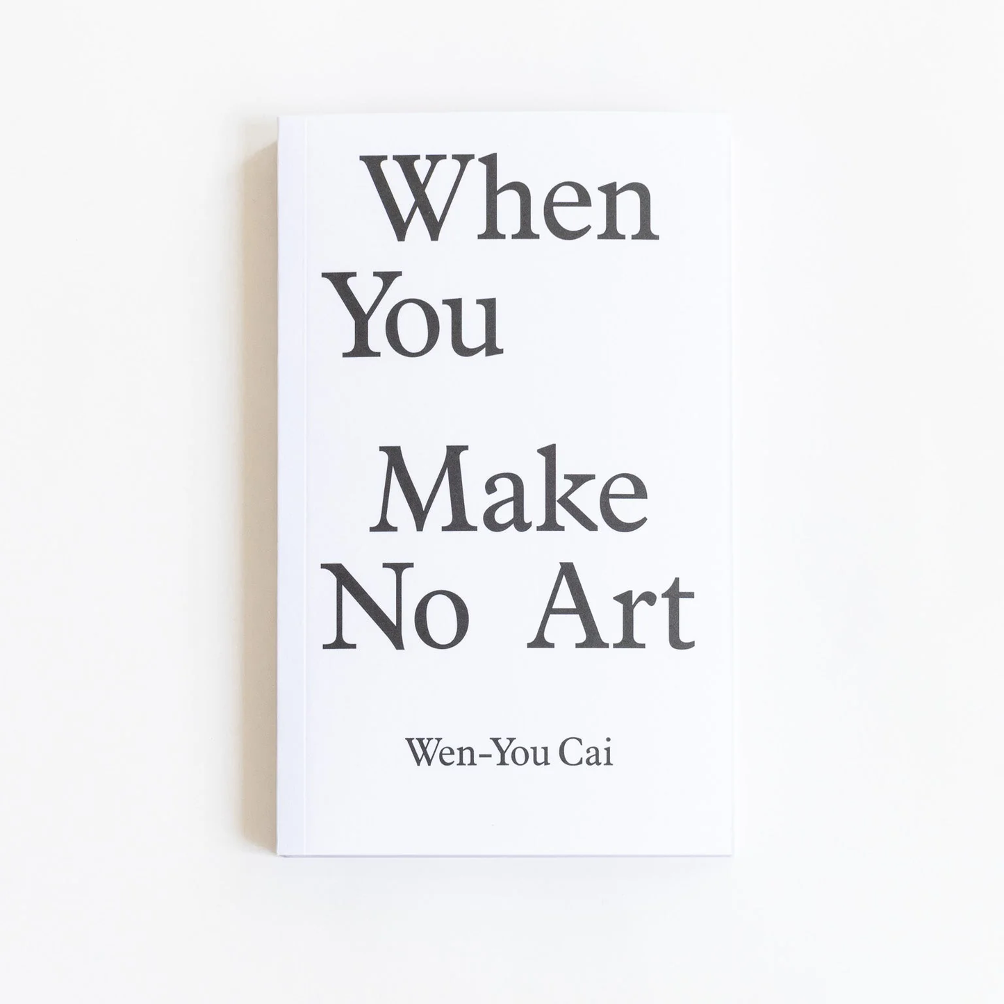 Wen-You Cai 蔡文悠 - When you make no art