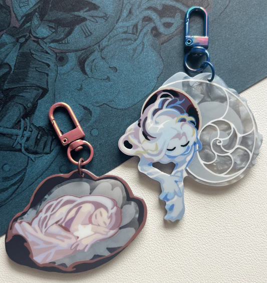 saildraws: snail keychain