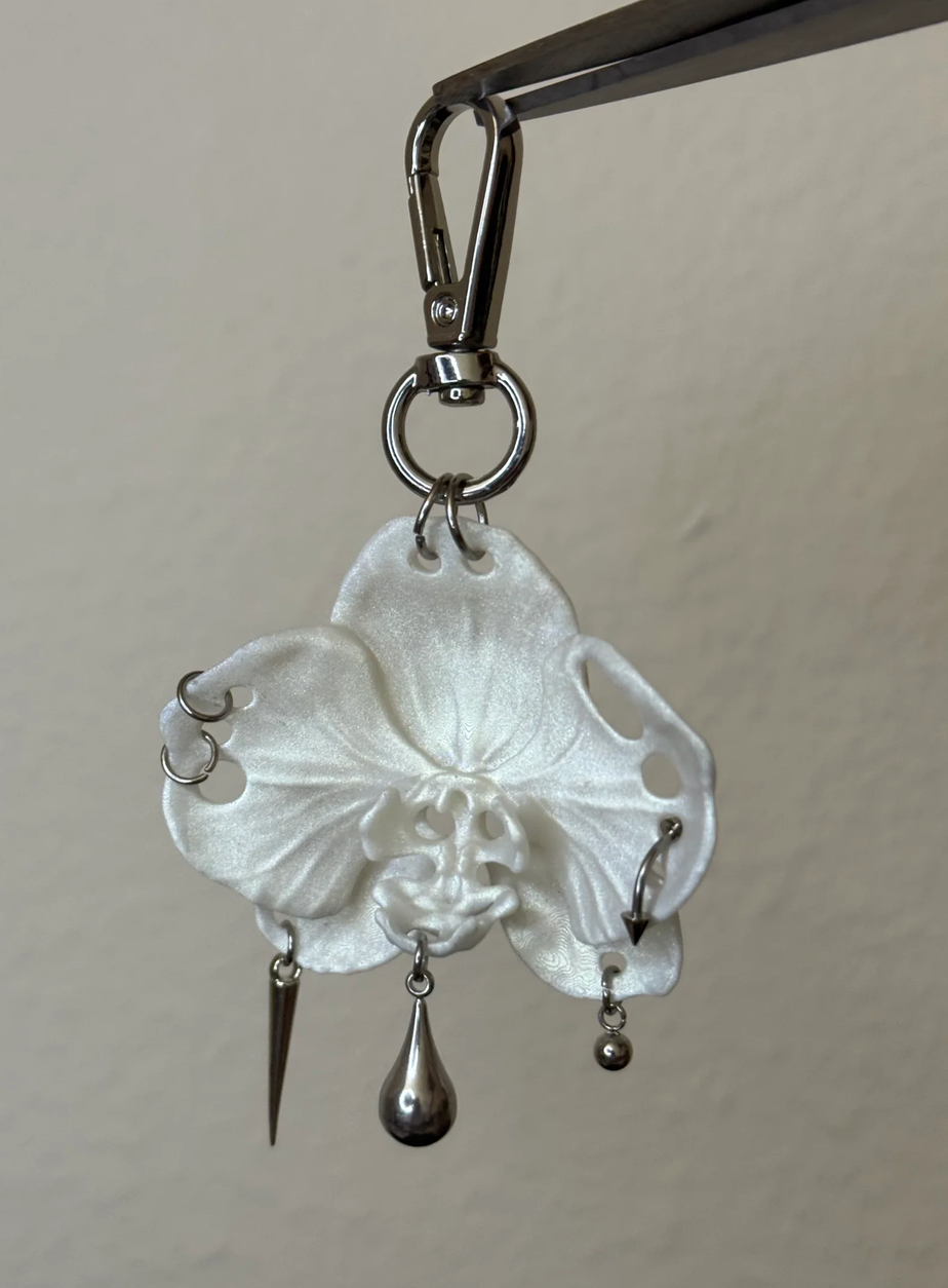 Butterfly Orchid Bag Charm