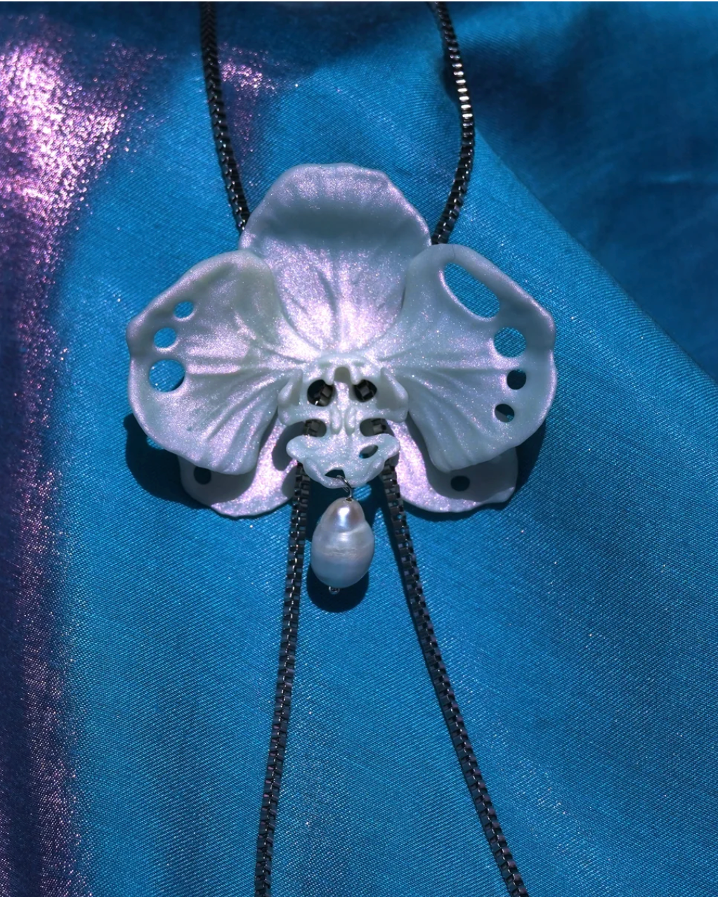 Butterfly Orchid Necklace