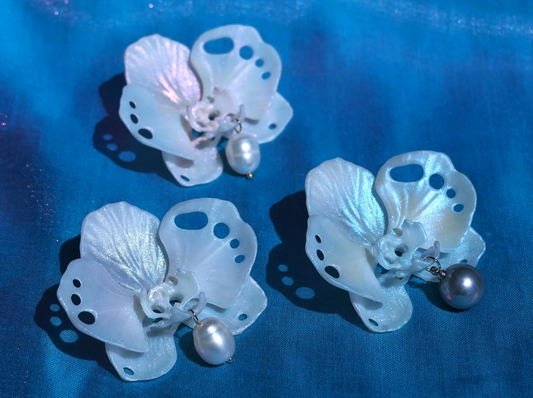 Morphoria 3D - Butterfly Orchid Earrings
