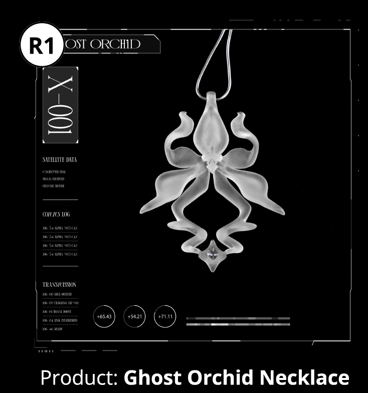 Archean - Ghost Orchid Necklace